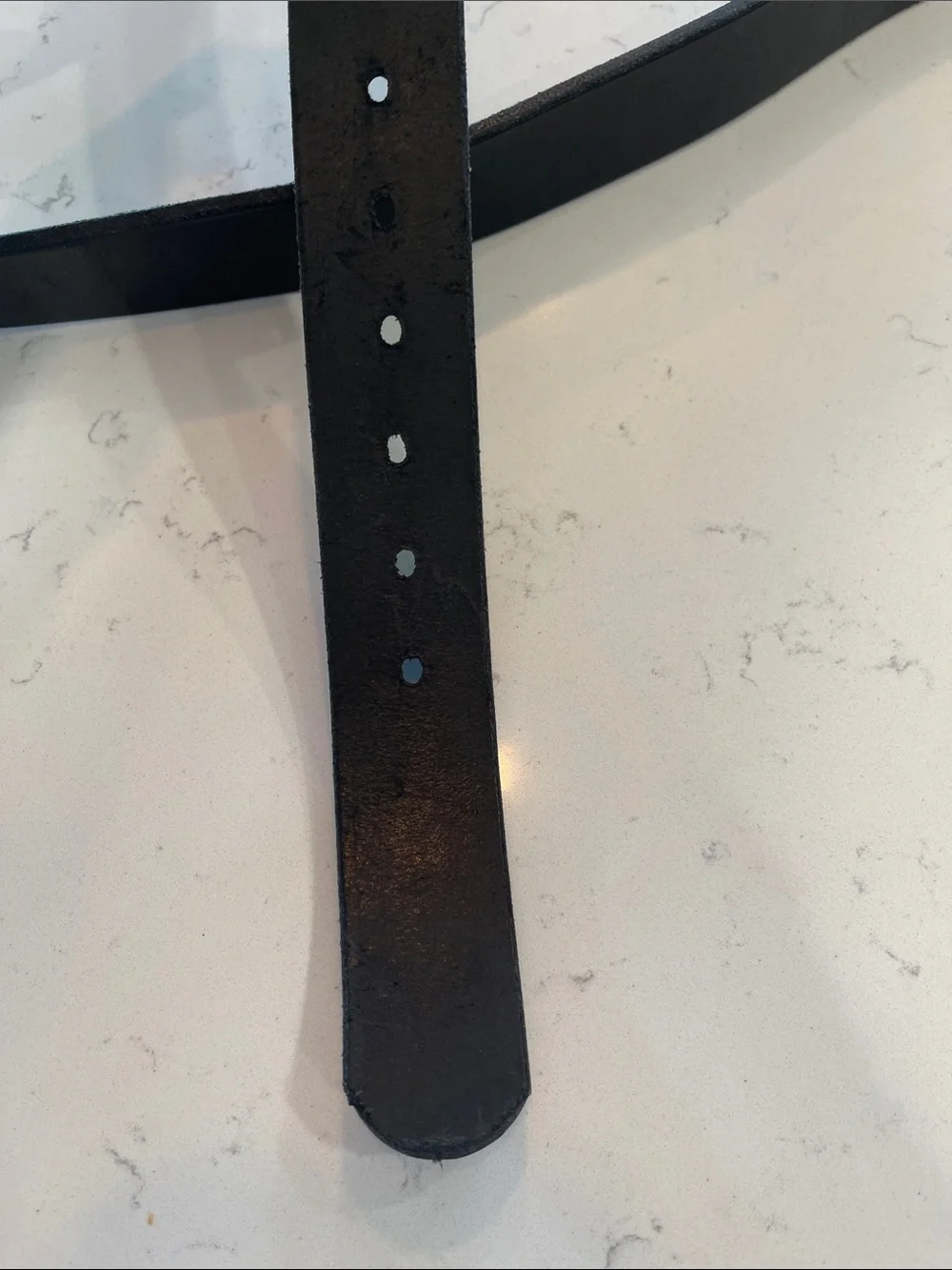 Hanks Belts Full Grain Black Leather Men’s Belt Size 60